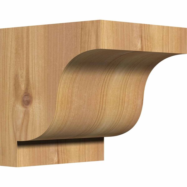 Ekena Millwork Newport Smooth Corbel, Western Red Cedar, 5 1/2"W x 6"D x 6"H COR06X06X06NEW00SWR - main